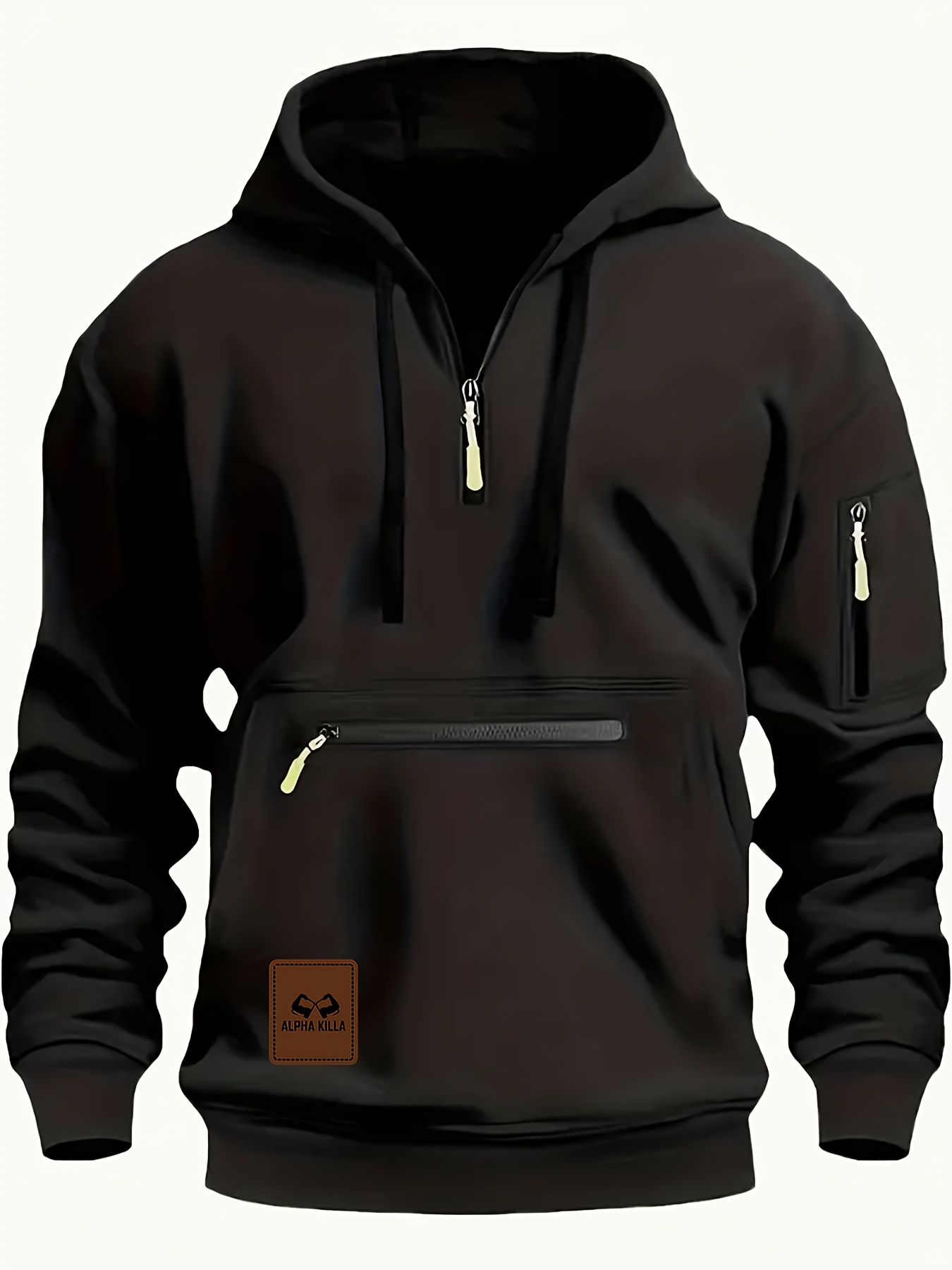 men zip up hoodies sold on Temu United States