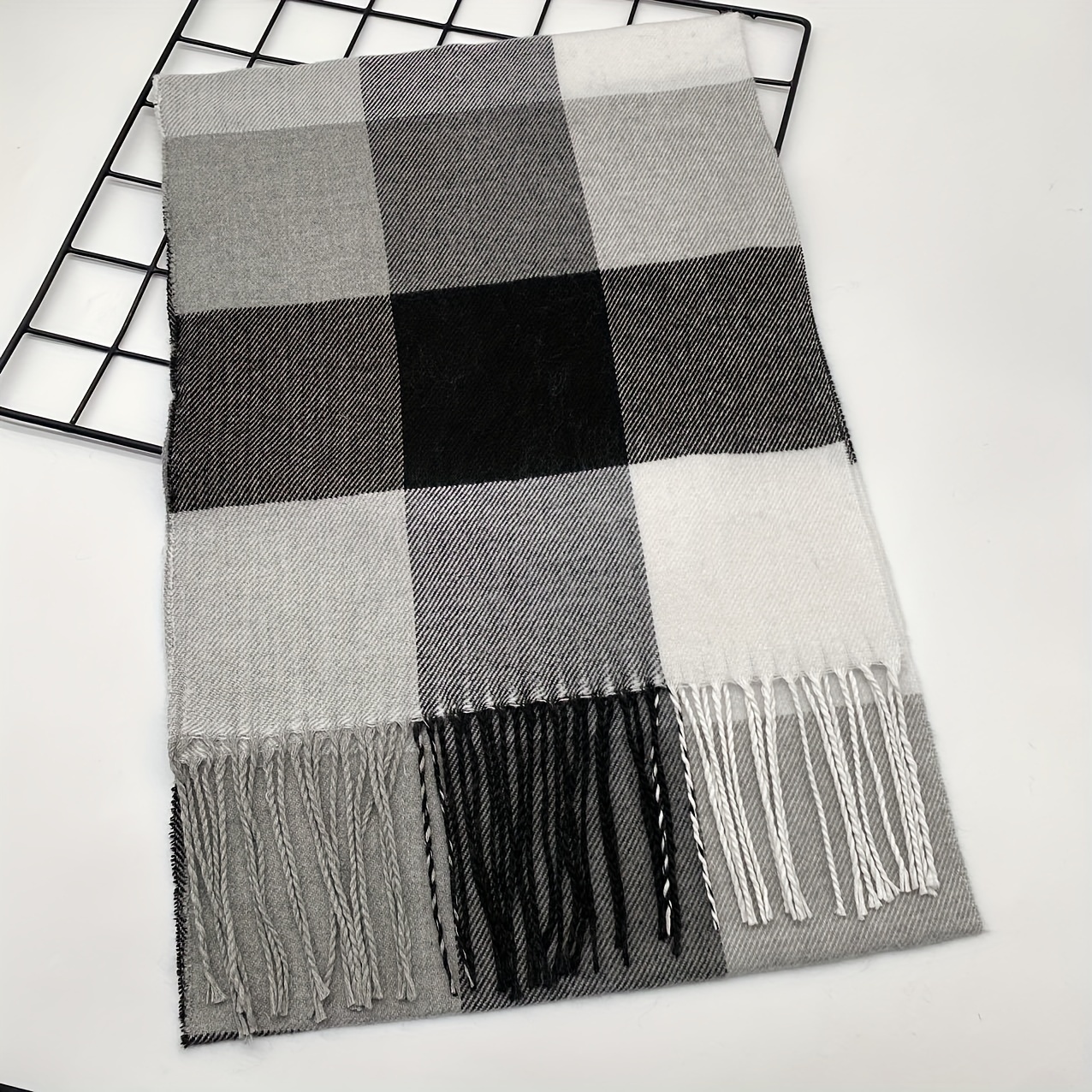 Men's Autumn Winter Warm Scarf, British Style Long Neck Scarf