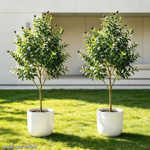 item picture 100cm 39 37in 1 large artificial olive tree outdoor artificial green plant realistic green leaves suitable for indoor and outdoor settings ideal for homes courtyards offices weddings year round holiday use