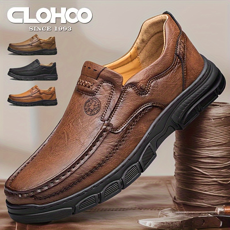 item picture sneakers   handmade shoes rubber sole outdoor casual shoes comfortable breathable thick   shoes mens non slip wear resistant mens shoes