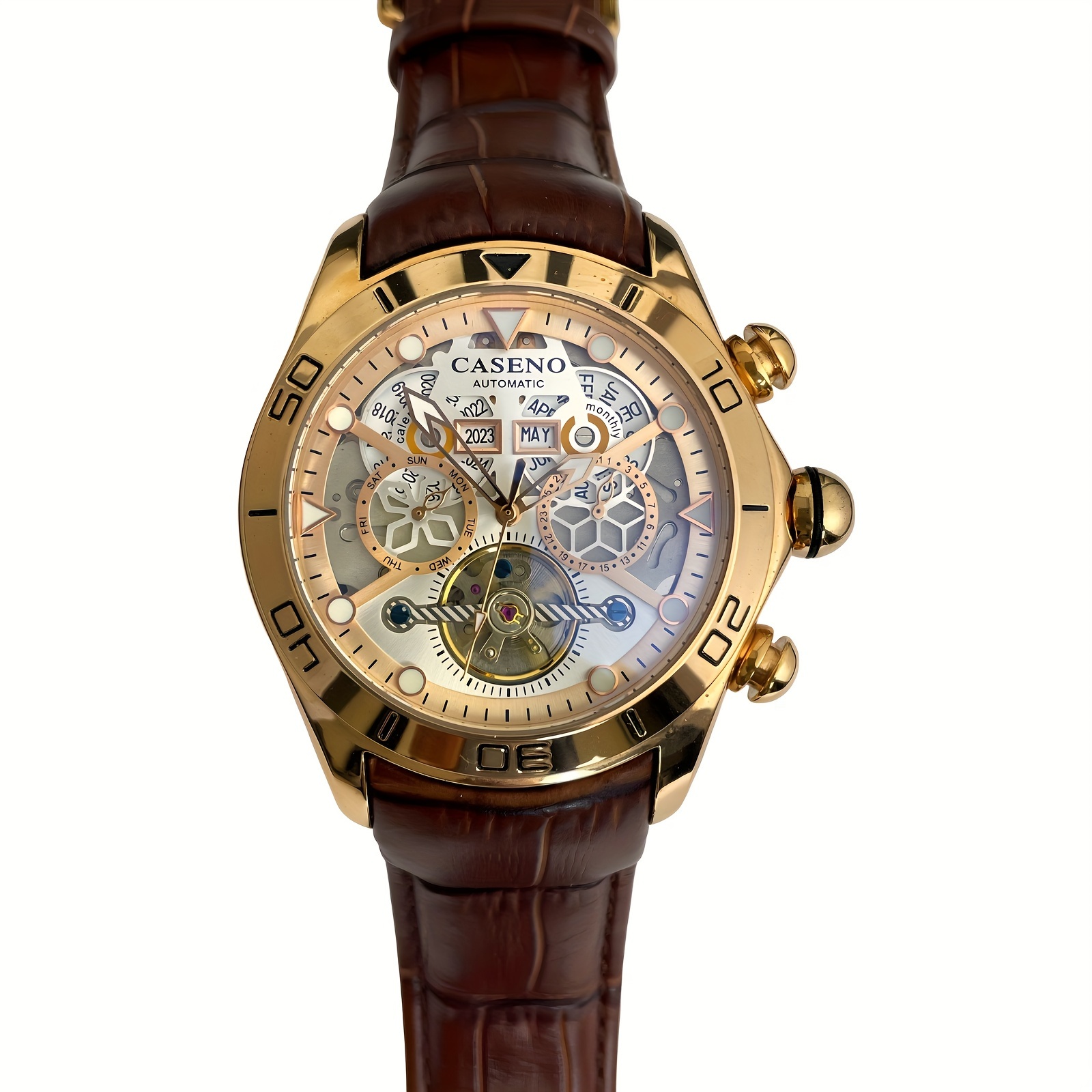 Tourbillon Calendar Automatic Mechanical Watch