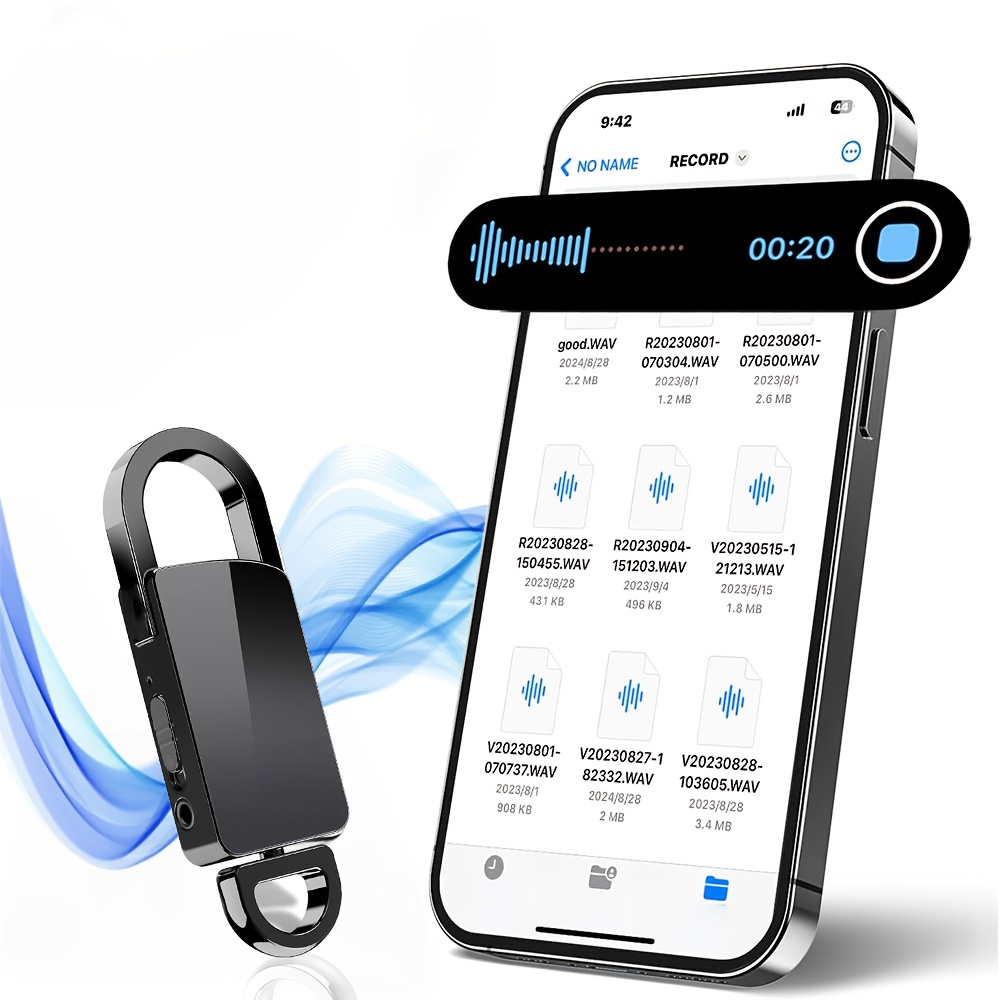 32gb keychain recorder professional recording for lectures classes meetings interviews perfect gift for birthdays easter     0