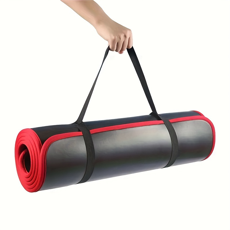 TEMU Extra-thick 10mm Yoga Mat - Anti-slip, Waterproof, High-density Padding For Pilates & Fitness, Durable Home Gym Equipment & Bodybuilding Accessory