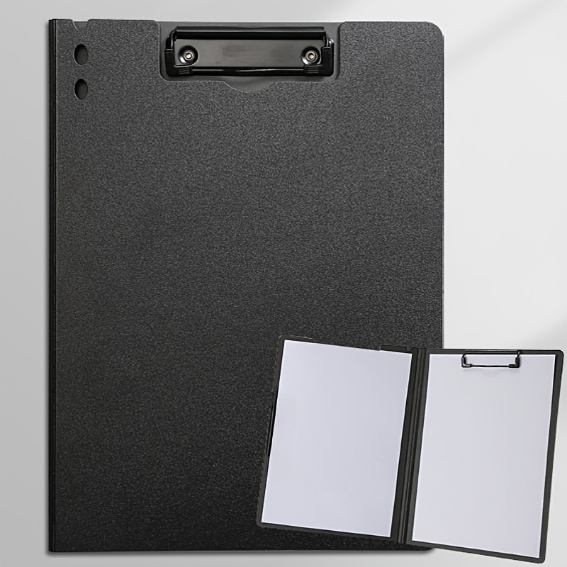 AWAOVV Clipboard With Storage Box, Plastic A4 Clipboard Case, Waterproof Clip Board Folder Organizer, Paper Pen Storage, Foldable File Folder
