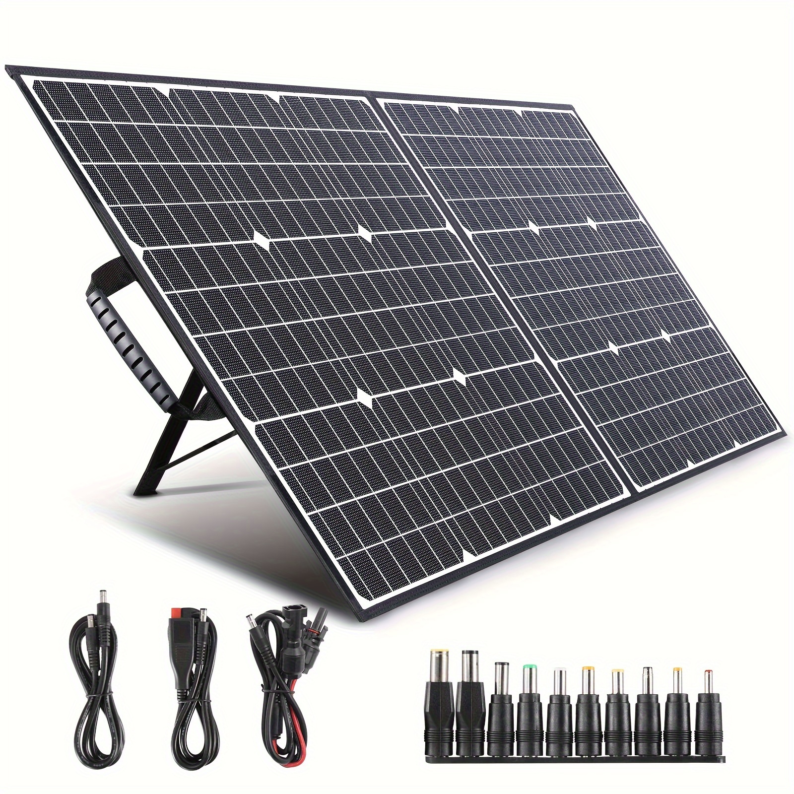 

Swarey 100w Portable Solar Charger - Foldable, High- Monocrystalline Panel With Etfe Coating, 4 Outputs (usb, Qc3.0, Type-c Pd), Lightweight & Waterproof Design, 18v , Solar Panel