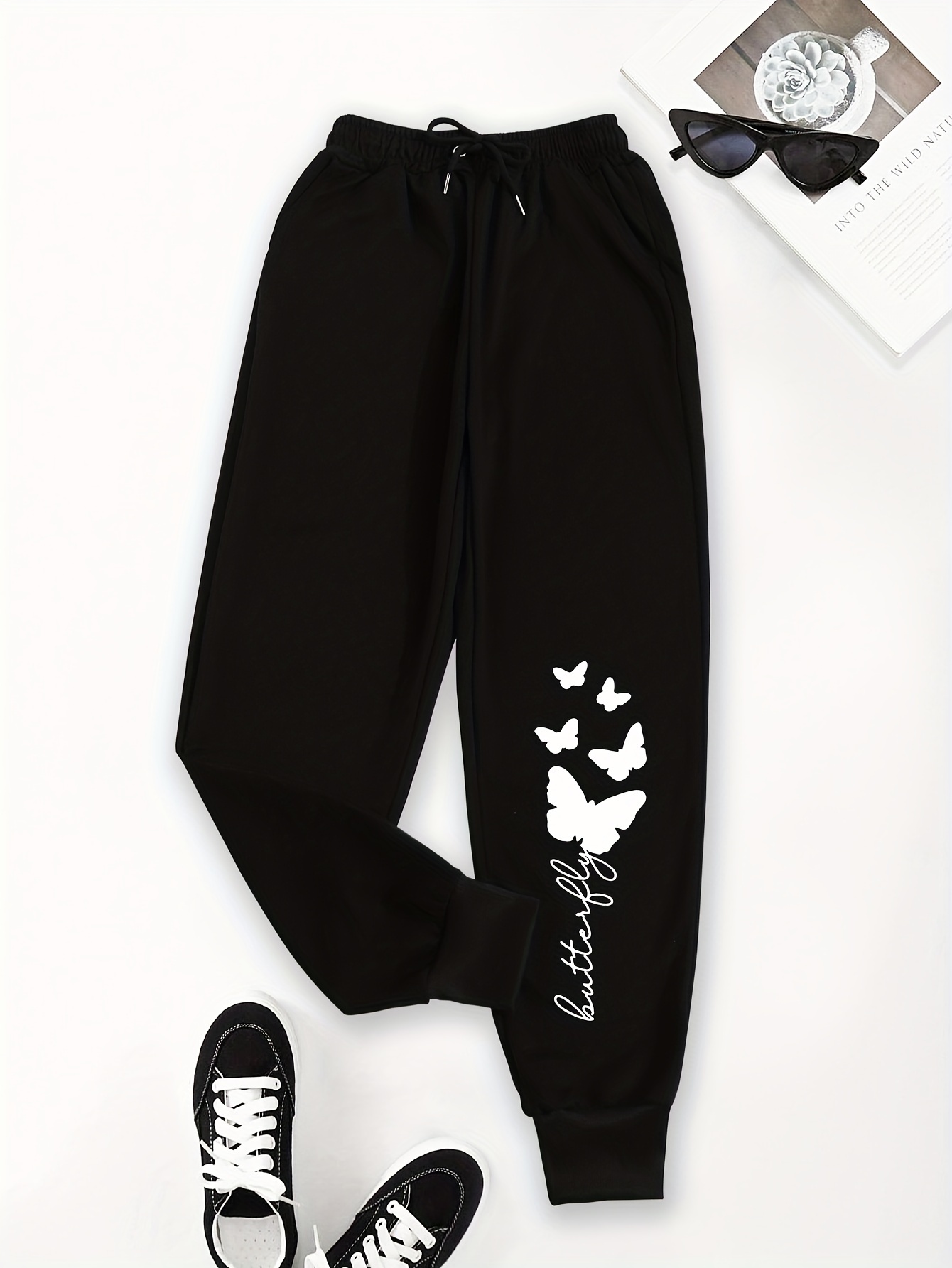 butterfly sweatpants sold on Temu United States