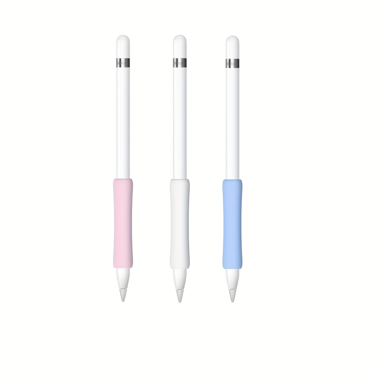 3pcs Set Anti-lost Pen Case Silicone Grip Protector For Stylus, Suitable For Most Tablets Easy To Clean, Shockproof And Non-slip Installation Accessories