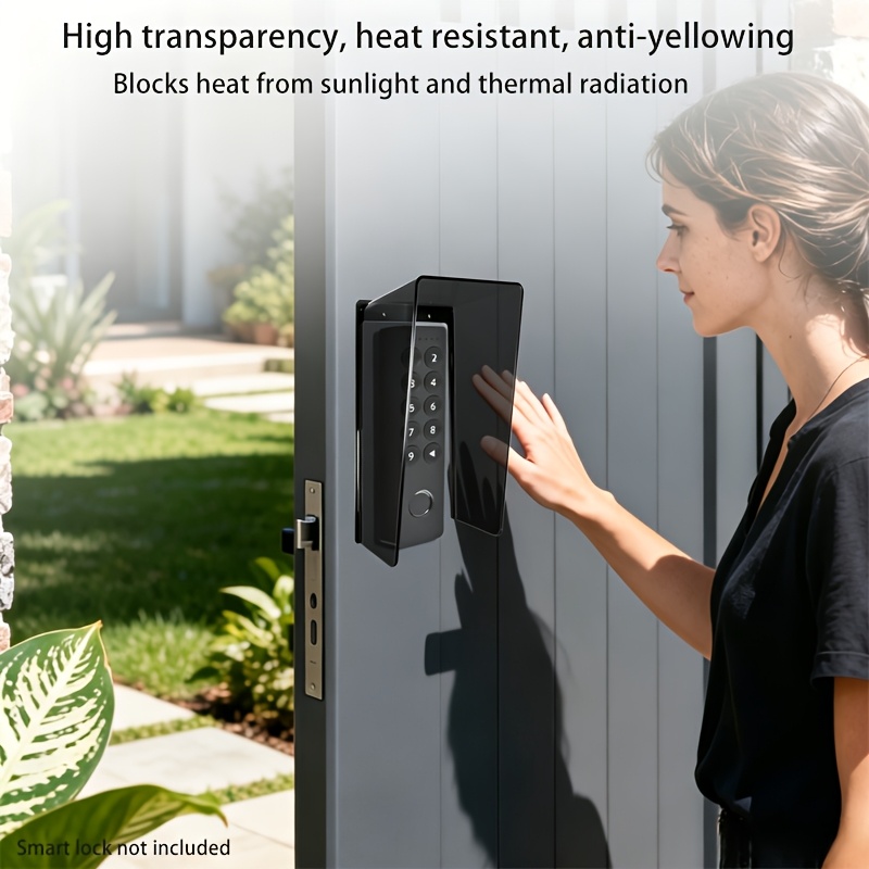 No-Drill Weatherproof Cover for Smart Door Lock Keypad