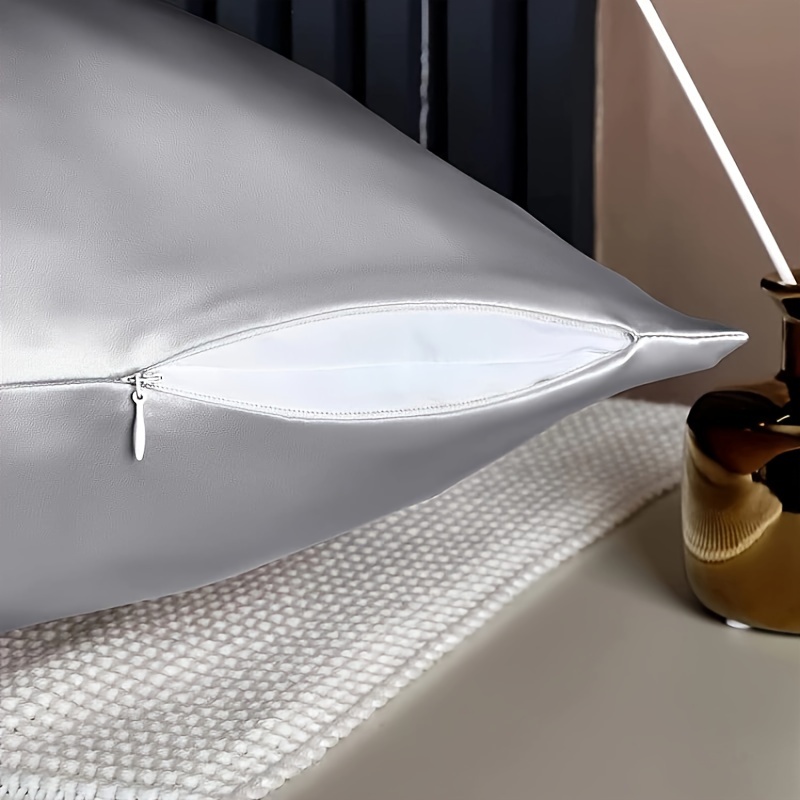 2pcs luxury polyester pillowcase with zipper close Product details 3