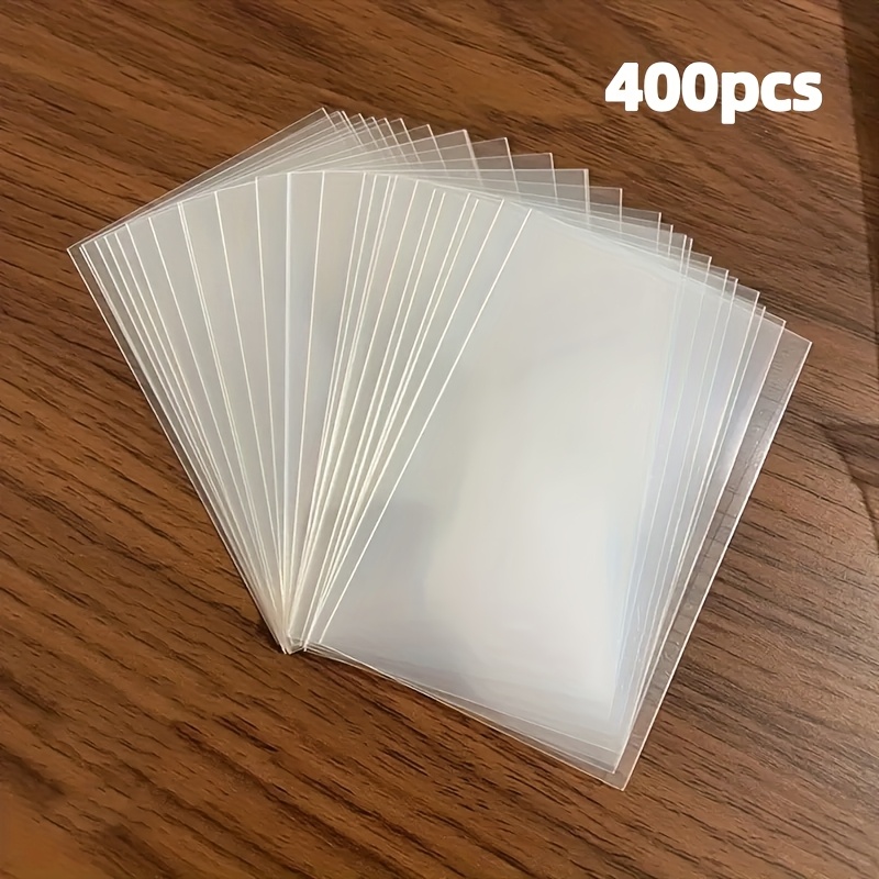 TEMU Lot de 400 pochettes de cartes transparentes, compatibles avec les protège-cartes PM, pour cartes de baseball, de football et de , adaptées aux