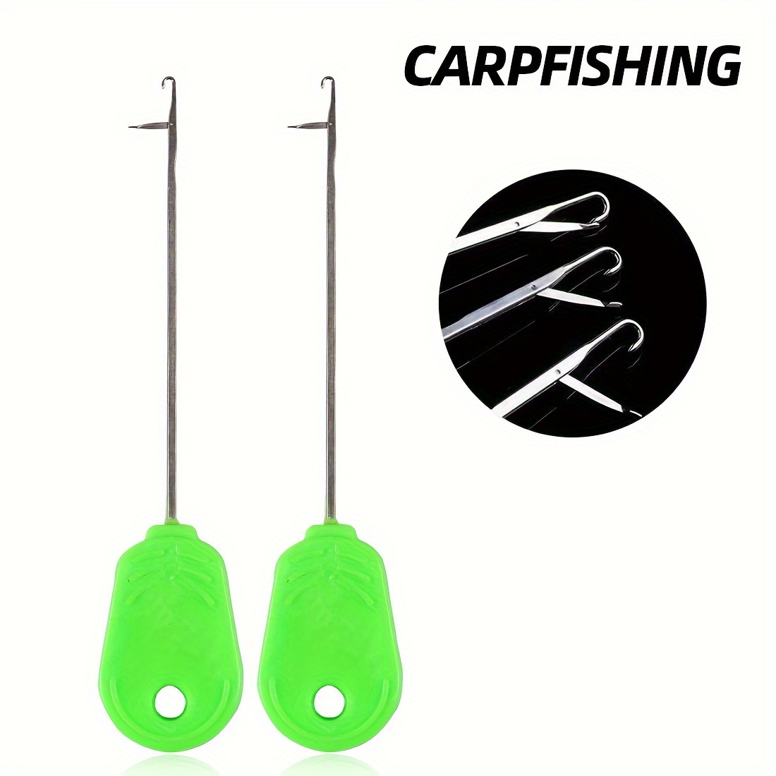 

2pcs Carp Fishing Bait Hook Needles, Fishing Accessories For Bait Preparation