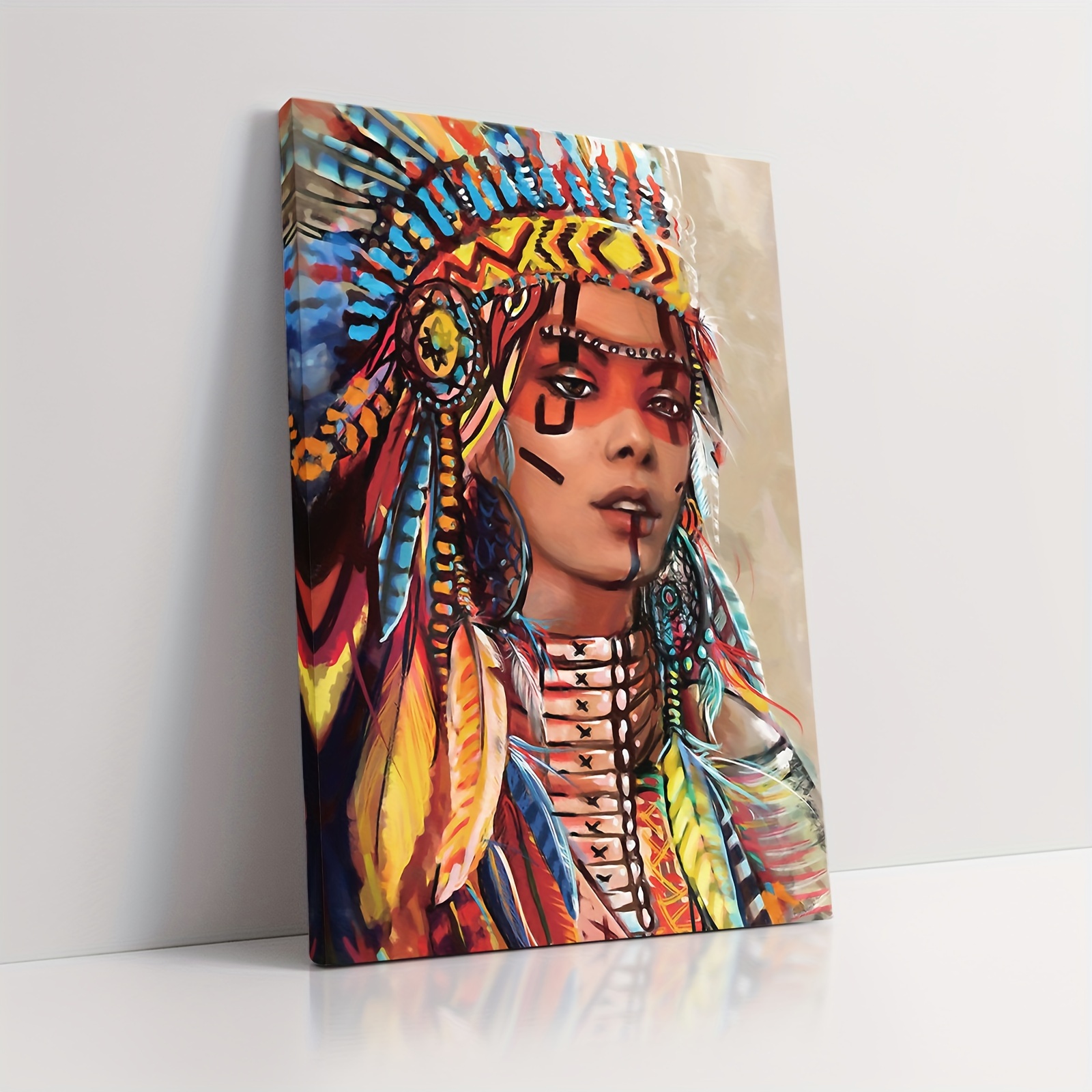 wooden framed canvas poster modern art bedroom - Temu Australia