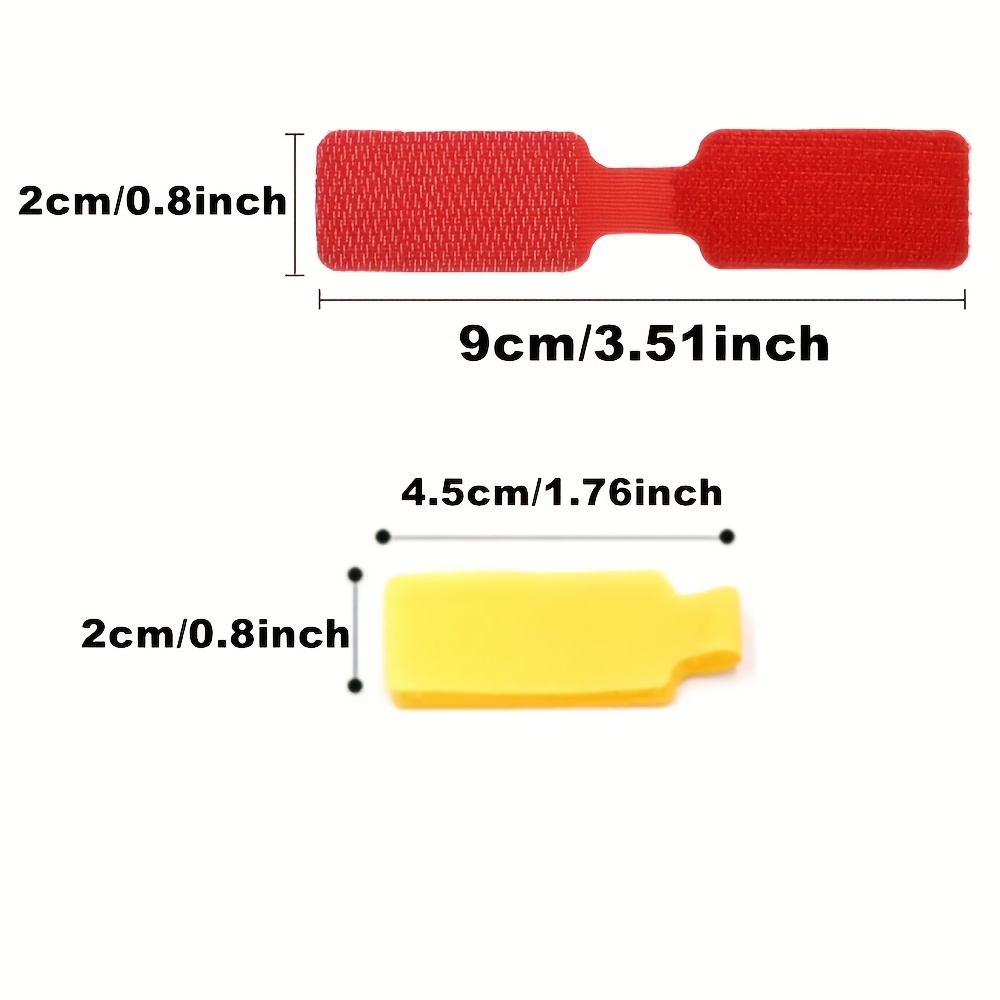 10pcs Random Color Cable Wire Labels for Cable Management