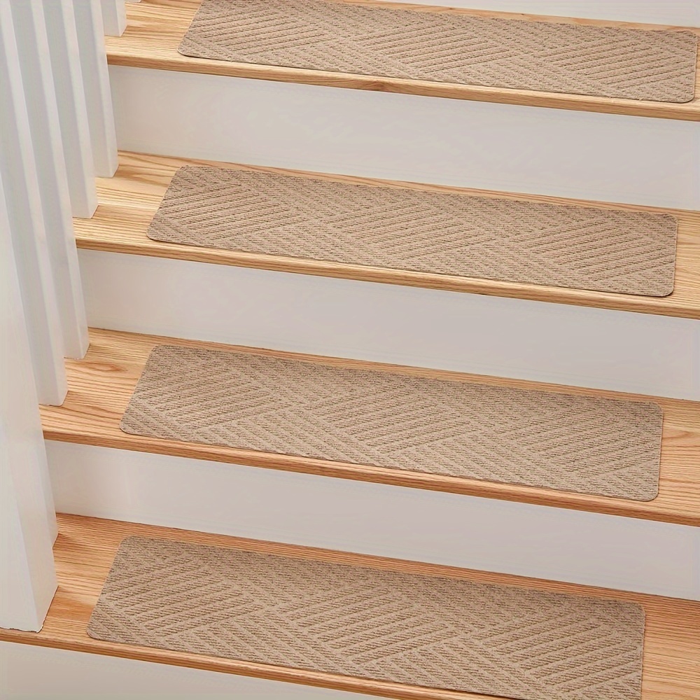 TEMU 8" X 30" (15 dans ) Marches d'escalier antidérapantes Tapis antidérapant Tapis antidérapant Tapis d'intérieur antidérapant pour les aînés et de