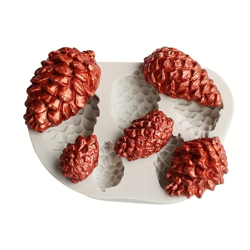 

1pc Pine Cone Silicone Mold, Decorative Ornaments, Aromatherapy, Plaster Ornaments, Soft Clay Handmade Molds, Suitable For Diy Crafting.