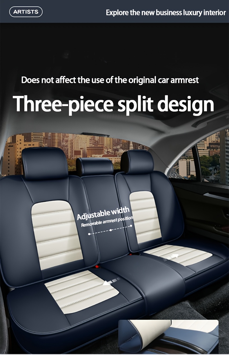 5 Seat Covers Waterproof 5 Seat Covers NAPPA Car Cushion for Toyota Tacoma, Land Cruiser, Avalon, Camry, Corolla, RAV4/ Yaris, Prius C, Venza, Crown, Comfort Auto Seat Covers Pet Seat Cushion