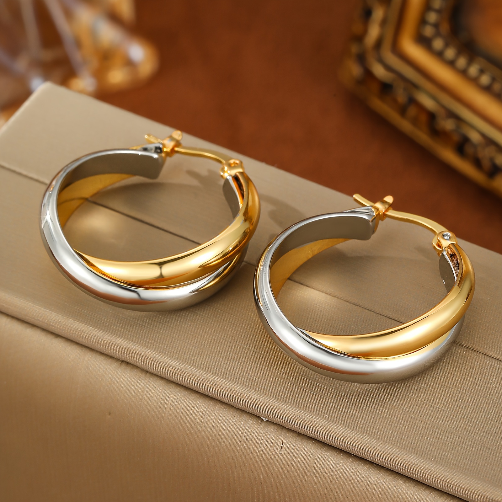 Two Color Alternating Gift Earrings