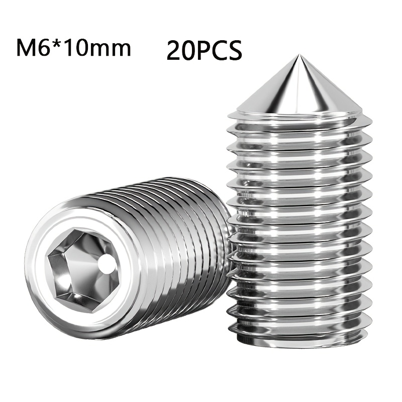 20pcs Hex Headless Screws Fixing Screw Kit