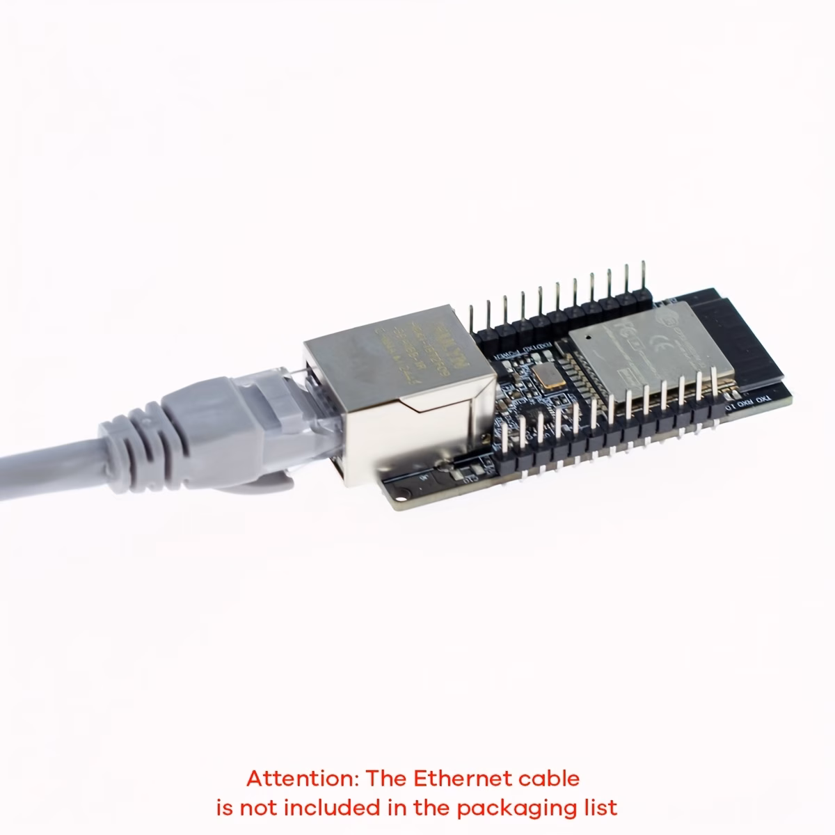 wt32-eth01 לוח פיתוח esp32 עם ethernet, wi-fi & אלחוטי - מעבד lx6, יציאת rj45, serial, לפרויקטי iot, בינה ביתית, רשתות תעשייתיות - תואם לחלקי חיישנים ומגניידים, קישורות רשת, עיצוב קומפקטי, בנייה עמידה, לאוהבי אלקטרוניקה פרטי מוצר 3