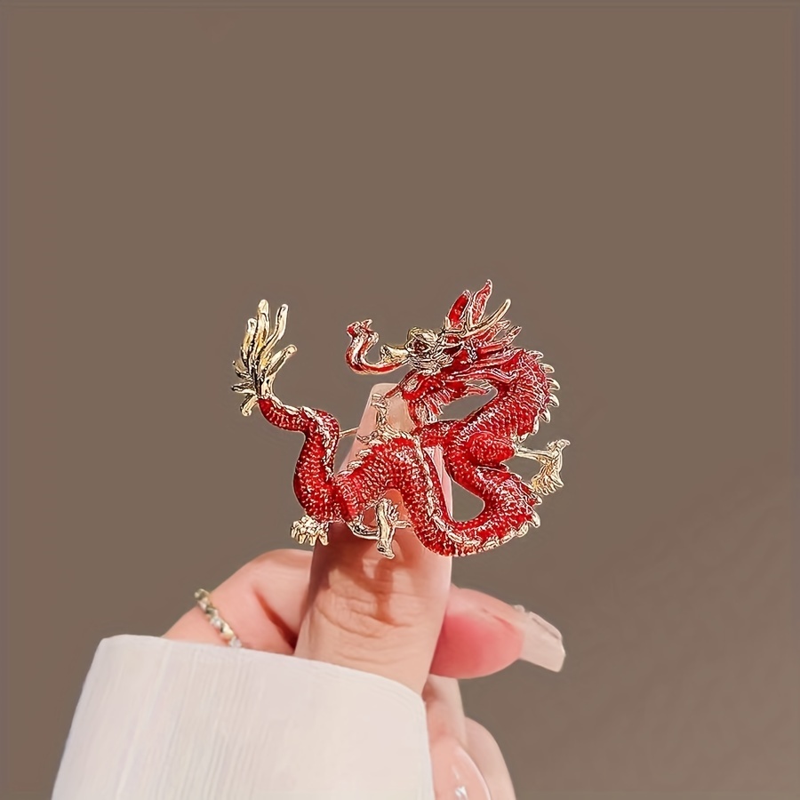 

Red Brooch Men's And Women's National Fashion Suit Accessories Creative Pin Personality Corsage Decorative Gift