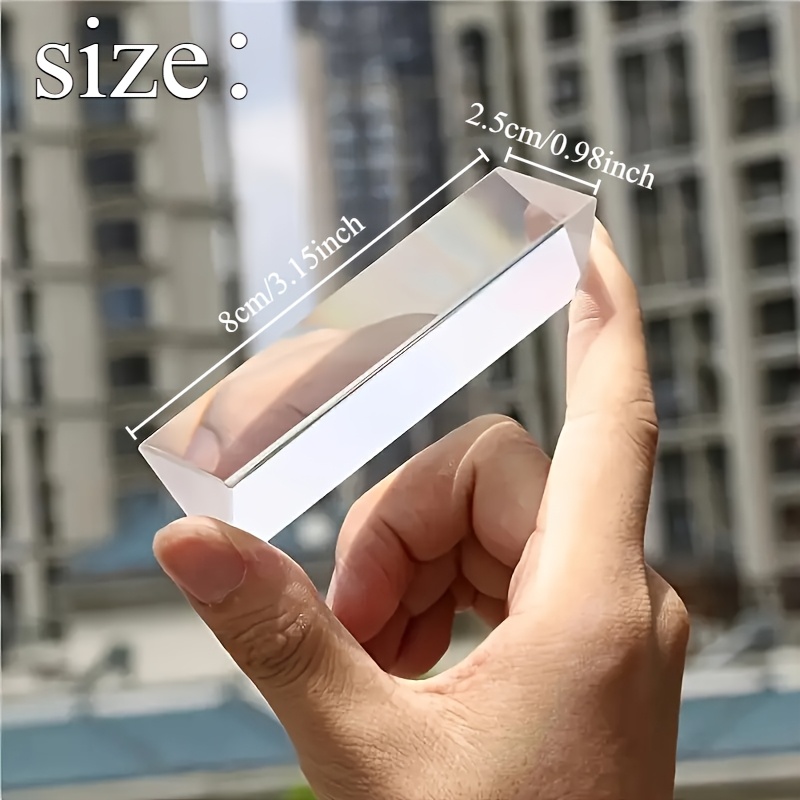 1pc Reflective Color Learning Education Prism, Physics Teaching Accessories, Used As Gifts, Hobbies, School Teaching, Shooting Props And Photography