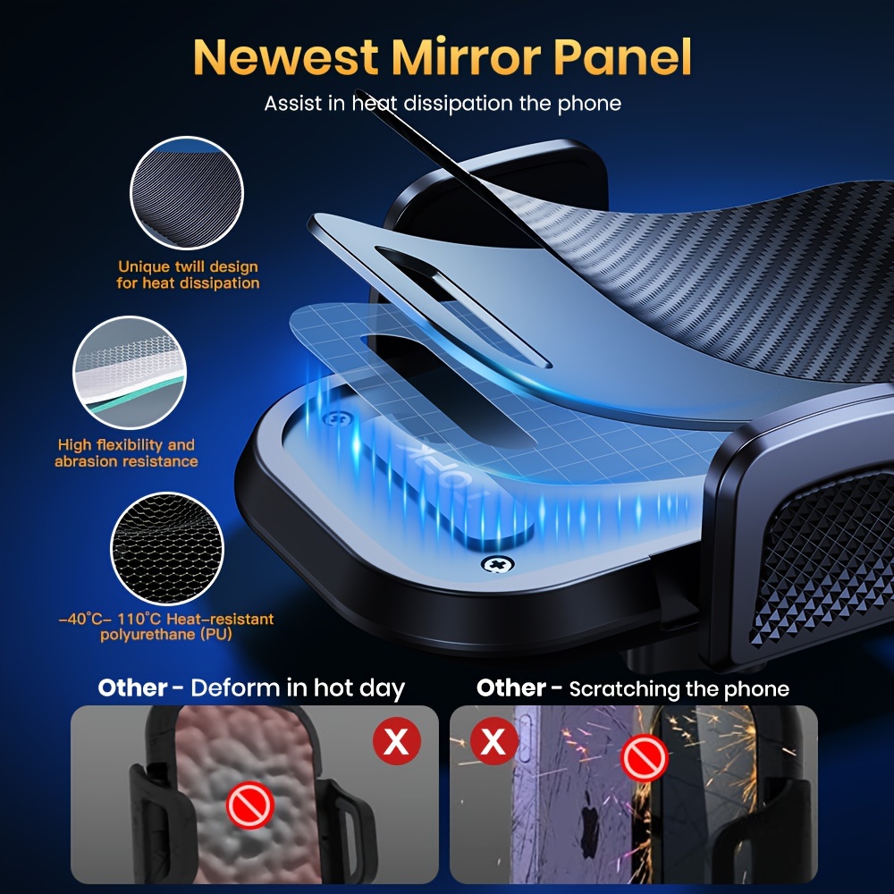  d42g phone holders for with newest metal hook clip air vent cell phone car mount hands free universal automobile cradle fit for iphone android and all smartphones details 3