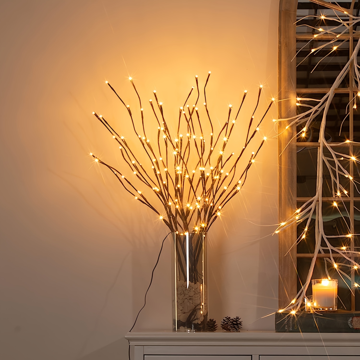 20 led chandeliers indoor decorative lighting for weddings birthdays and christmas no batteries required chandelier design fairy lights warm glowing   ideal for halloween christmas easter and romantic   decoration details 0