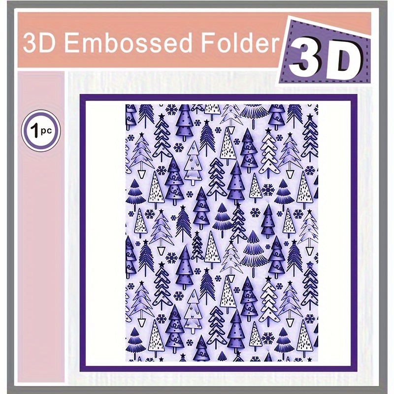 

Dossier gaufré 3D en forme de sapin de Noël pour le scrapbooking, modèle de gaufrage en plastique transparent pour l'artisanat, fournitures pour la fabrication de cartes de fête (1 pièce)