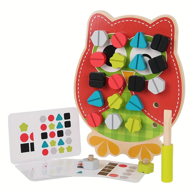 Wooden Matchingteaching Aids, Wooden Screws Children