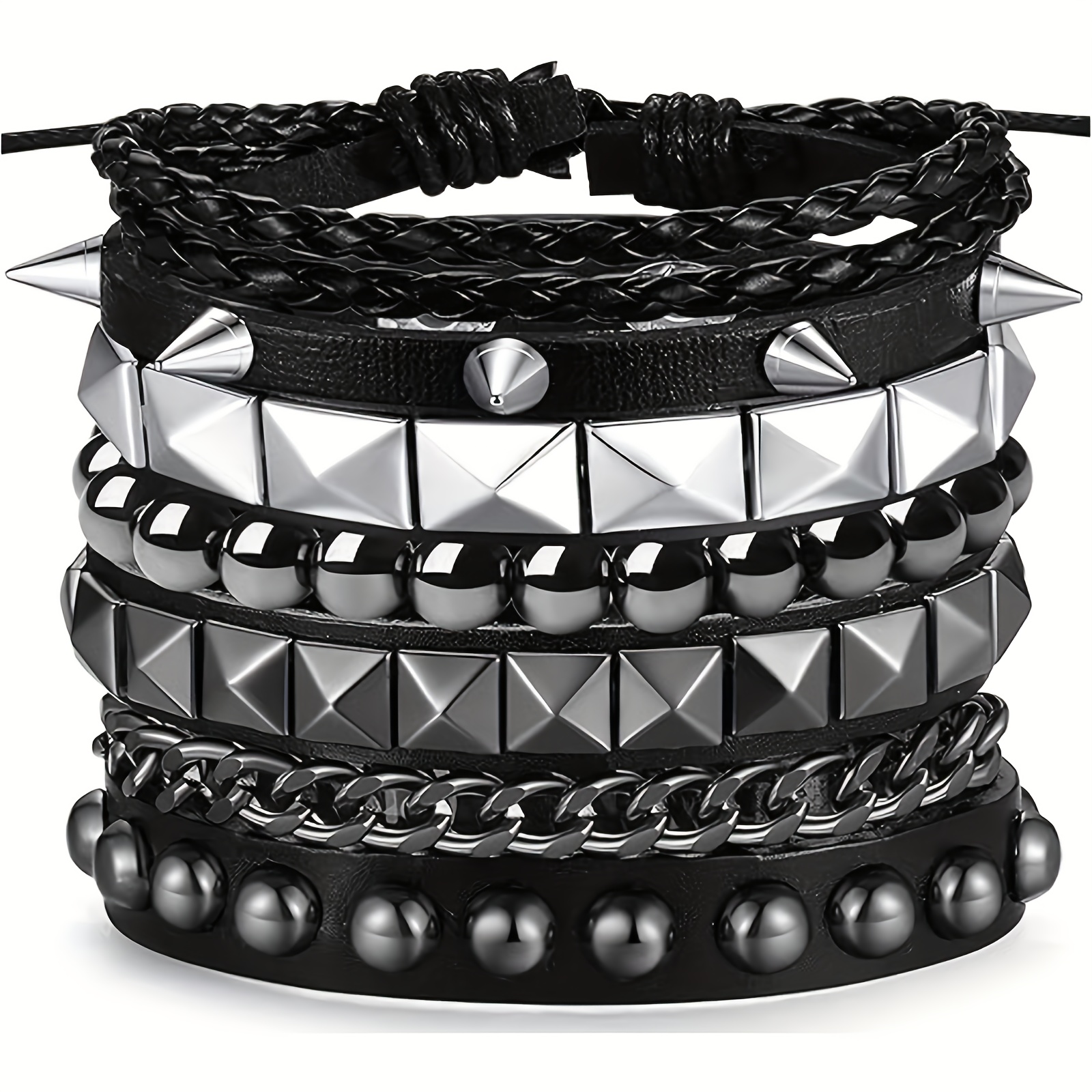 punk bracelets men women goth punk accessories cuff bracelet