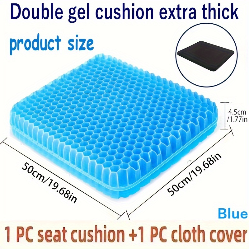 1pc multifunctional cooling gel seat cushion with cover home car gel seat cushion office seat cushion for long sitting