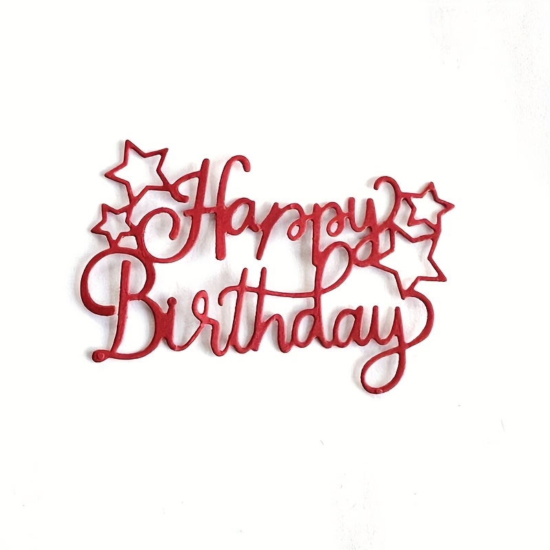 Stanzschablone Happy Birthday – Aus Stahl, Für Karten, Scrapbooking & Basteln