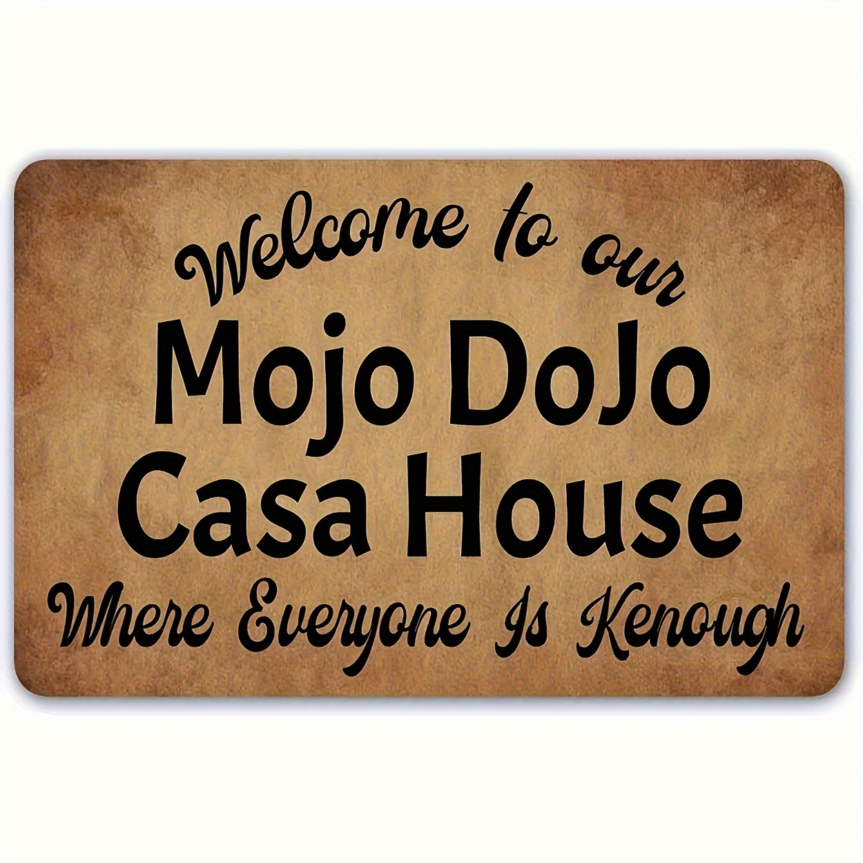 Welcome to The Mojo Dojo Casa House Doormat | Welcome Door Mat | New Home  Gift | Movie Doormat | Home Decor | Closing Gift | Front Door | Made in the