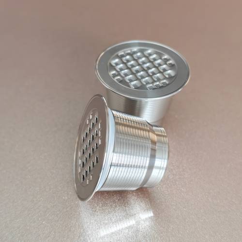 304 stainless steel coffee capsule cups for machines reusable refillable coffee capsules suitable for coffee machines stainless steel material refillable coffee capsules cleaning brush and scoop compatible with