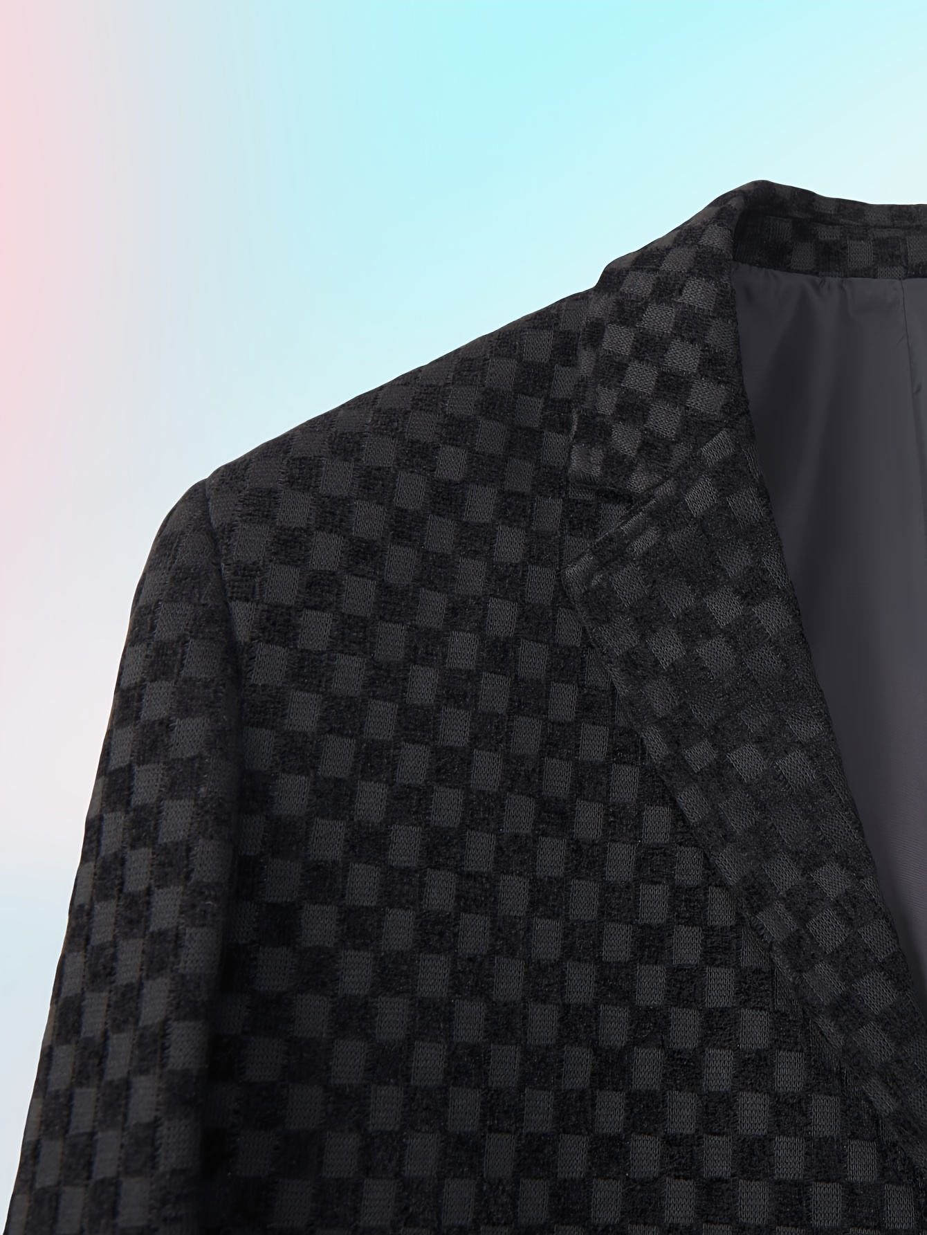 mens white gingham check stylish loose Temu Malaysia