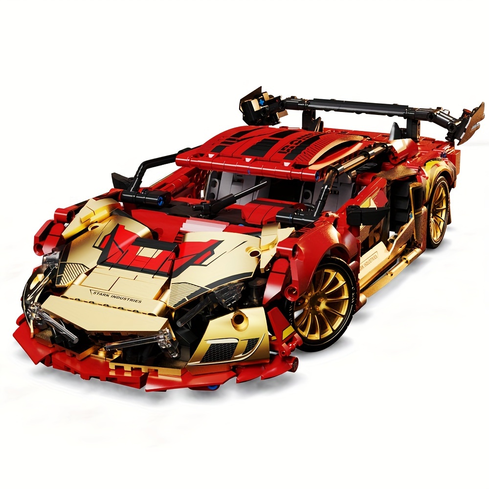 

Sports Car Building Kits, Adult Man Challenges 1:14 Scale Building Toys Model, 1383 Pieces Christmas Gift