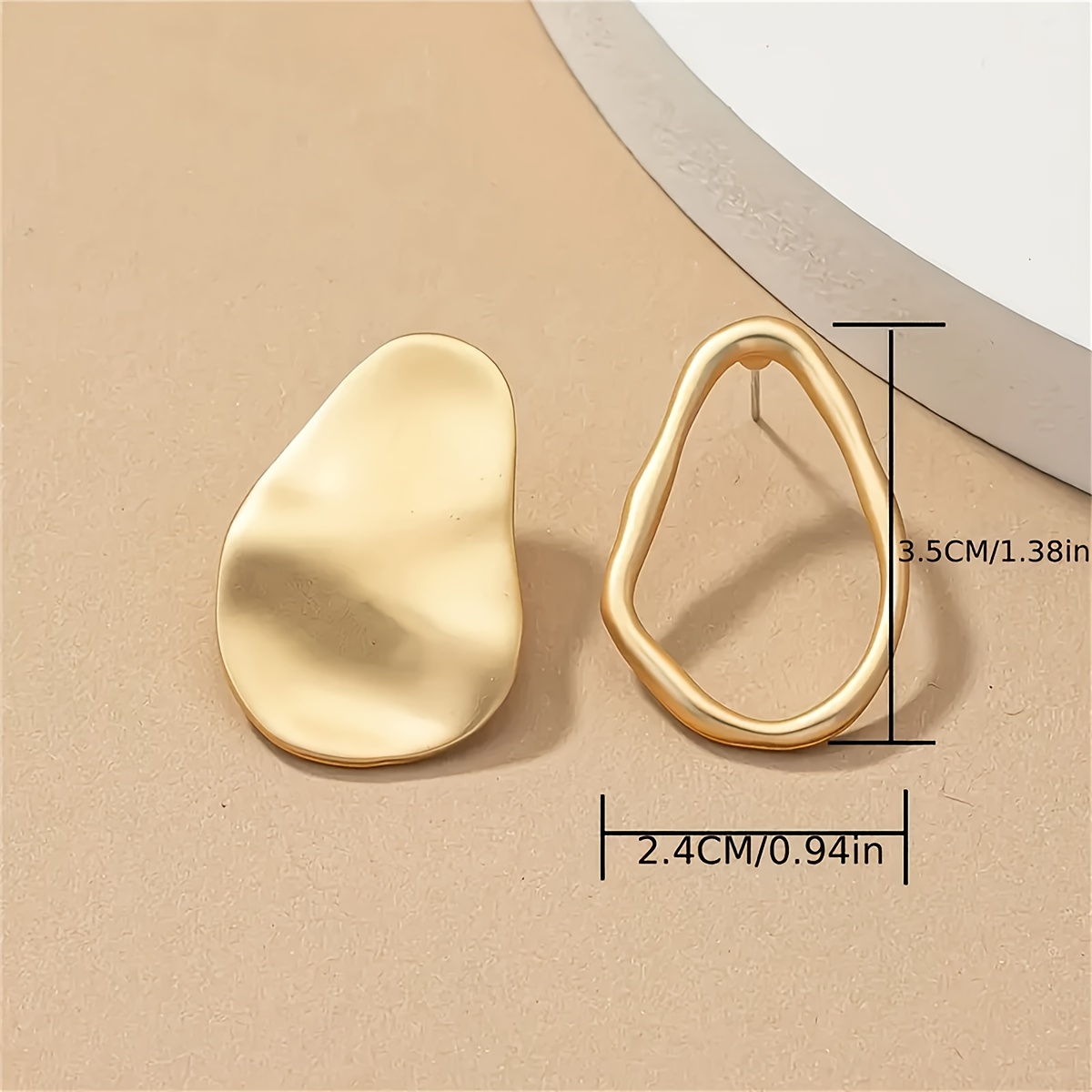 Bohemian Style Minimalist Asymmetrical Geometric Earrings