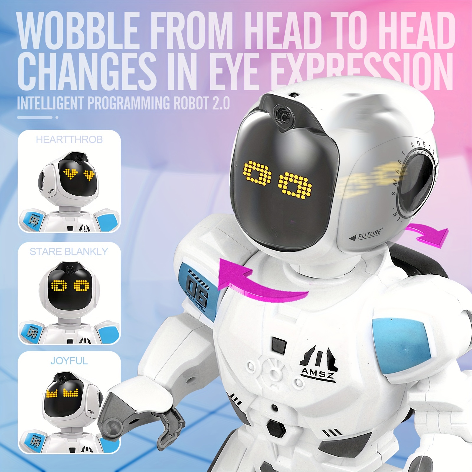 Robot Télécommandé YCOO Robo Up – Yeux LED, Squat, Porteur 330g – Dès 5 Ans