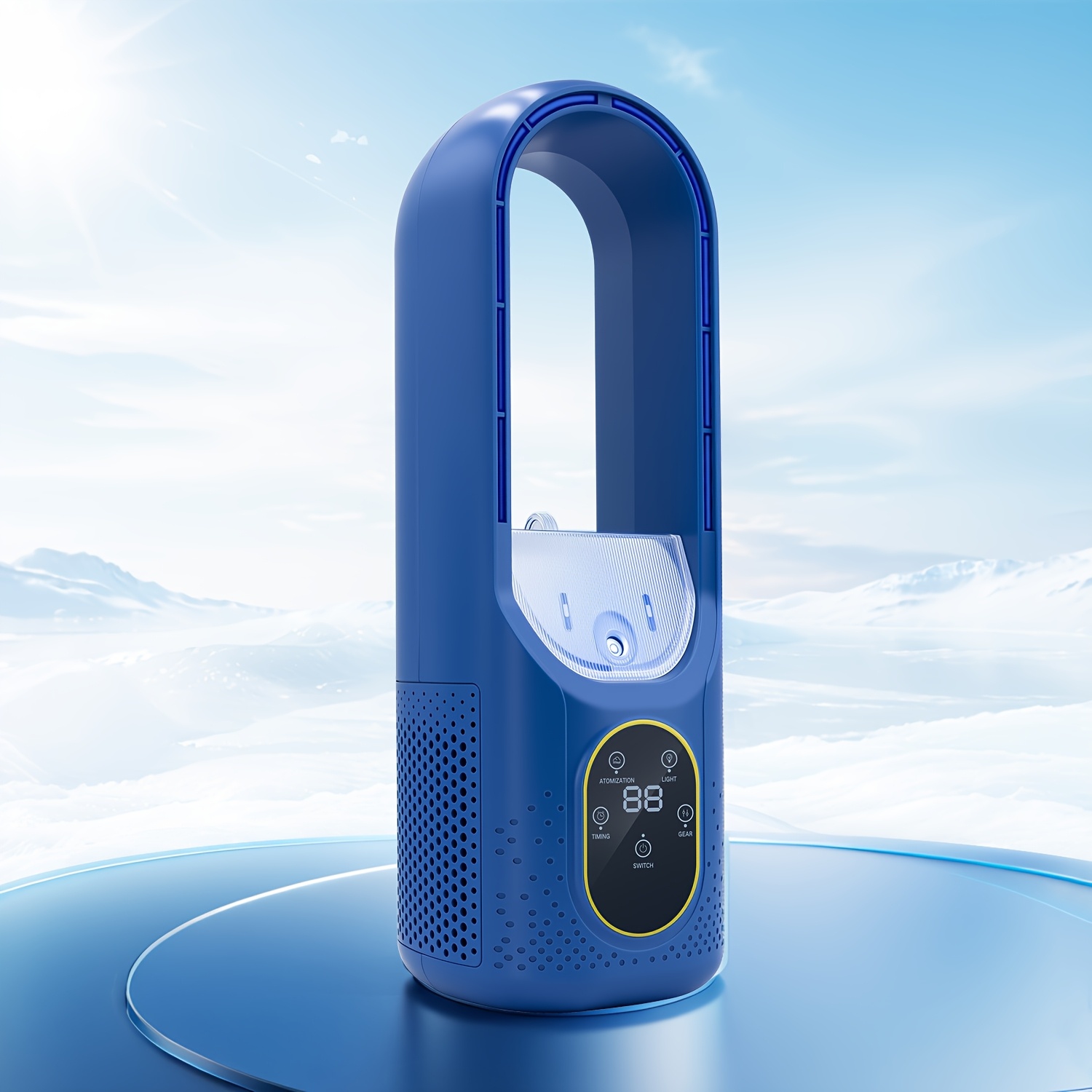 portable air conditioner fan with humidifier cooling fan and   heater with usb bladeless mini fan suitable for camping   office   room