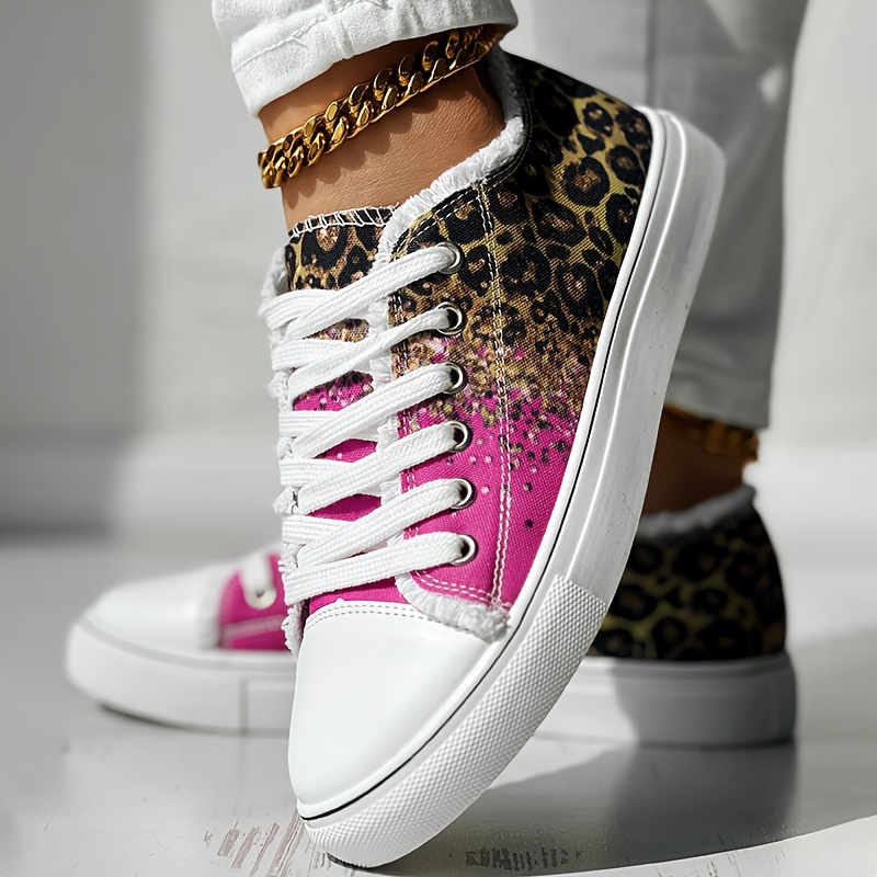 Women's Colorful Canvas Sneakers Fashion Lace Low Top - Temu
