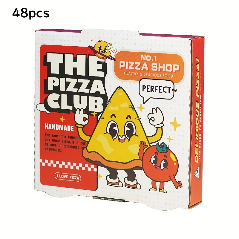 48pcs green mini pizza boxes square turtle design cardboard party favor boxes with lid for pizza   pastries miniature takeout boxes for parties catering events decorative turtle shaped containers