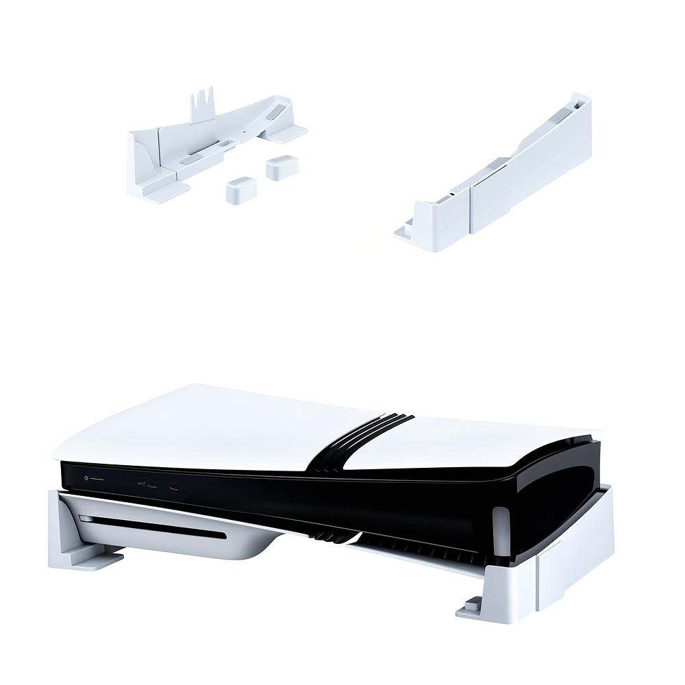 TEMU For Ps5/slim/pro Horizontal Stand For Disc & Digital Console Stable Ps5 Accessories Base Stand , ( Compatible With All For Ps5 Model Console)