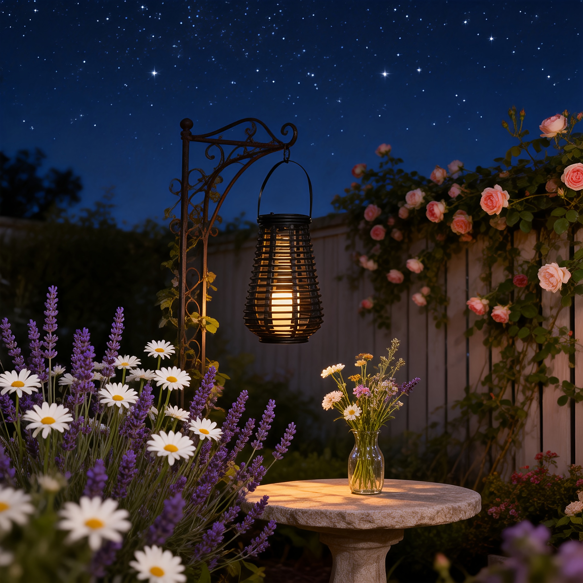 E-shop Klassische solarbetriebene Hängelaterne für den Außenbereich, mit einem gewebten Design im Rattan-Stil und einem automatischen Lichtsensor, zur