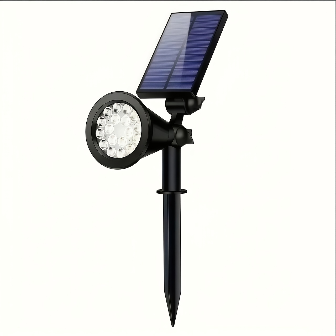 TEMU 1/2/4 Units - 18 , Dual-function Solar Garden Lights, Outdoor Lighting, Wall Fixtures, Safety , Night Sensing, Suitable For Patios, Decks,