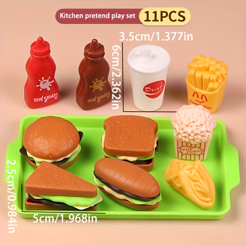 TEMU Jouets de simulation pour filles (couleurs aléatoires) - Ustensiles de cuisine amusants, avec casseroles et poêles jouets, pack d'accessoires de
