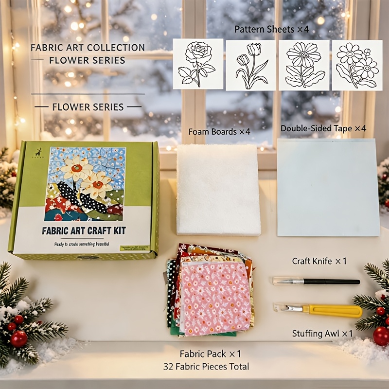 TEMU Diy Craft Kit, Hand- Fabric Painting Set For Adults Beginners, Creative Diy For Home Decor (professional Art Use)
