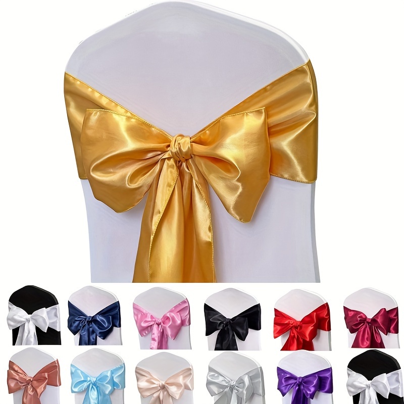 

[ ] 12pcs Sashes Bows - , Polyester For Weddings, Parties & Dining Decor