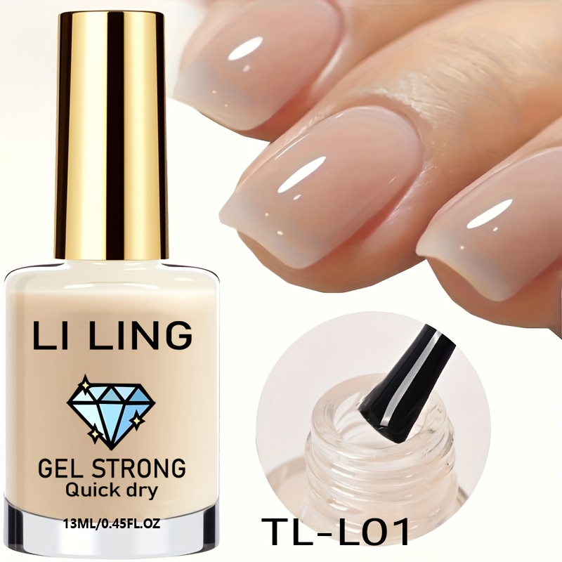 Image of /summer Nail Polish Nude Nail Hardener - Air Dries For Manicure, Strengthens Nails. For Busy Individuals And Diy Nail Art Enthusiasts