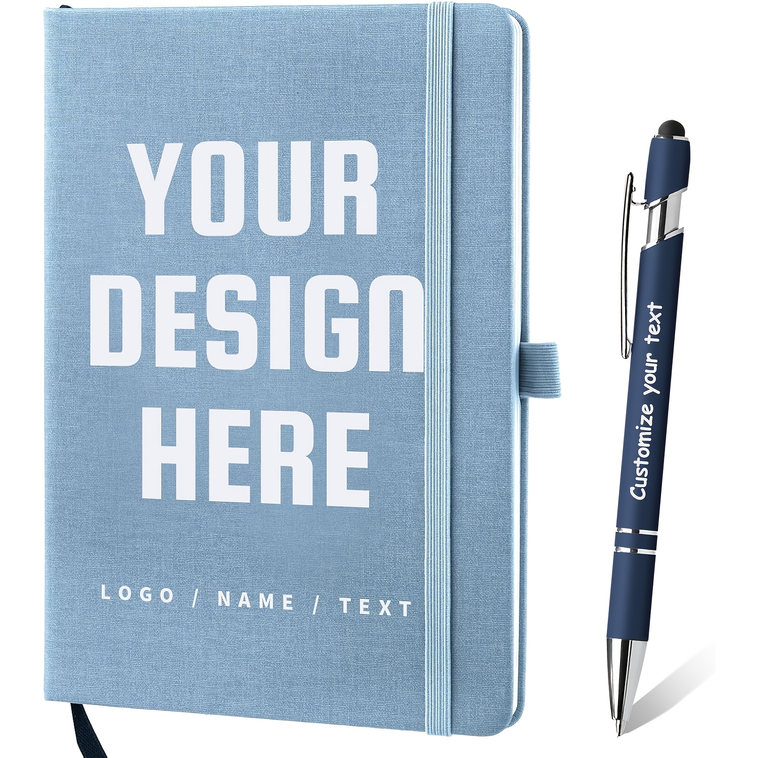 TEMU 1 Set A5 Notebook With Pen, Printed With Logo, Text Or Images, Lined Diary Journal For Student Notes, Error Tracking, Office Documentation &