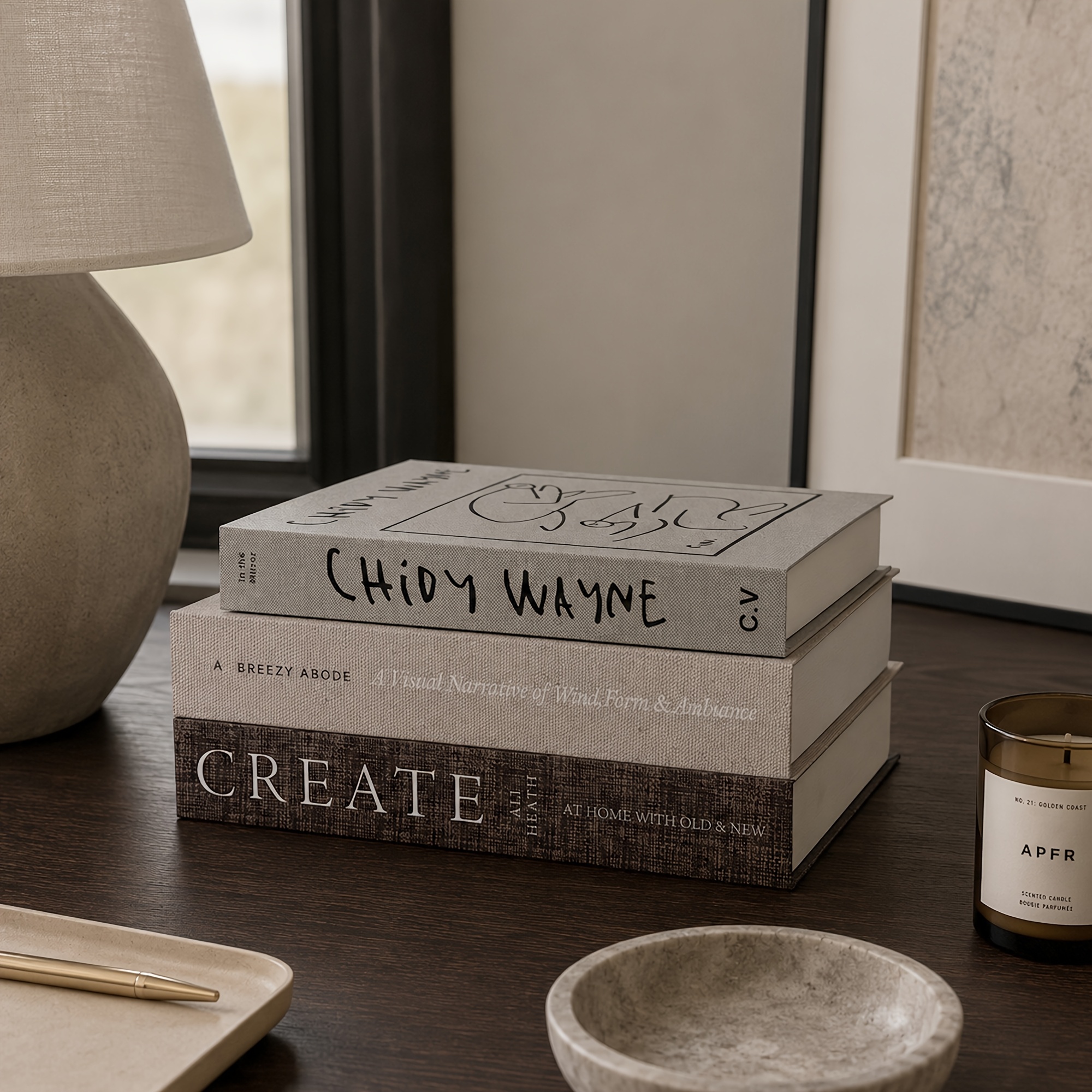 TEMU Decorative Books For Home Decor, 3pcs Book Set For Coffee Table Styling, Bookshelf Decoration, Living Room Display, And Neutral Interior Decor